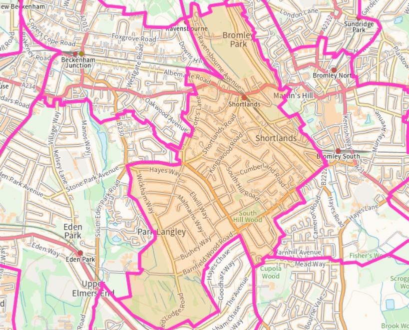 Map of SPL ward