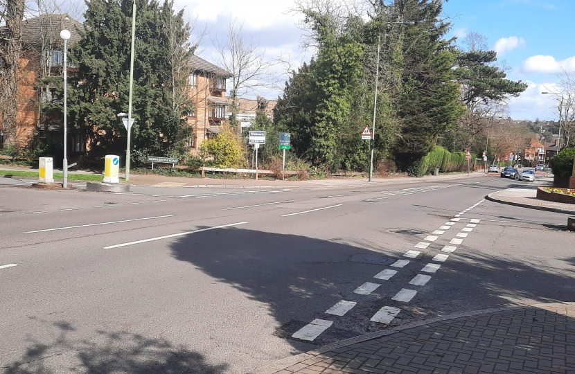 Junction of Scotts Lane, Bromley Road and Downs Bridge Road