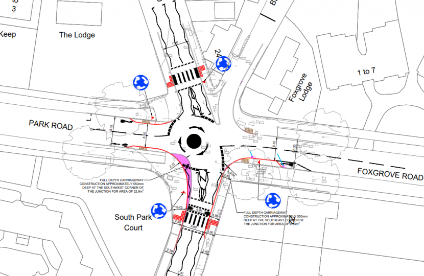 The new mini roundabout