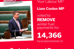 Conlon Votes to remove winter fuel payments